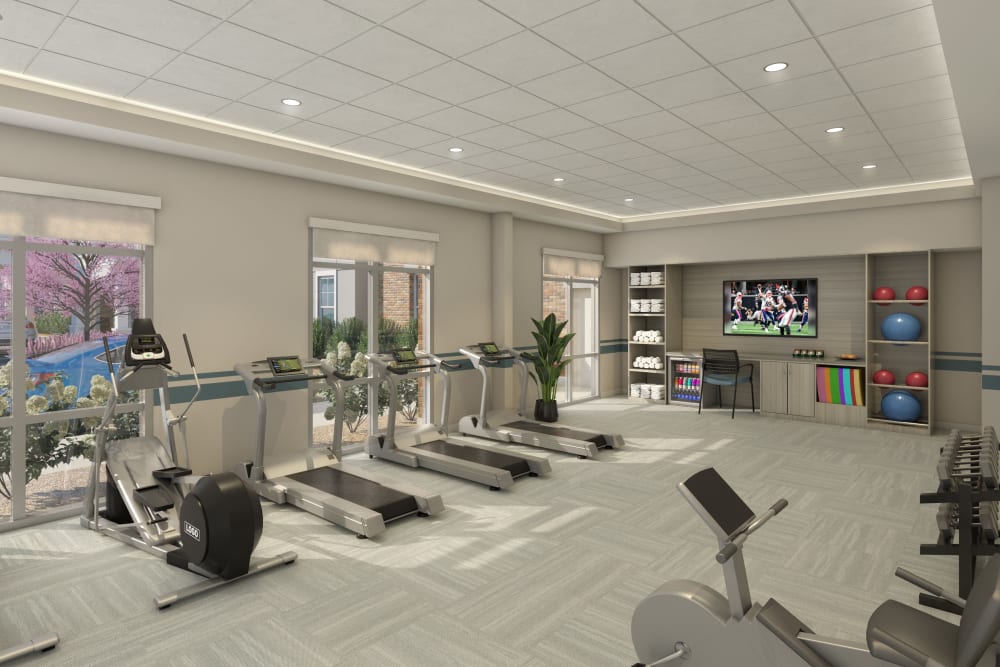 Gym at Anthology of Natick in Natick, Massachusetts